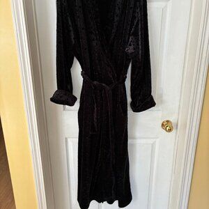 Bathrobe black size L